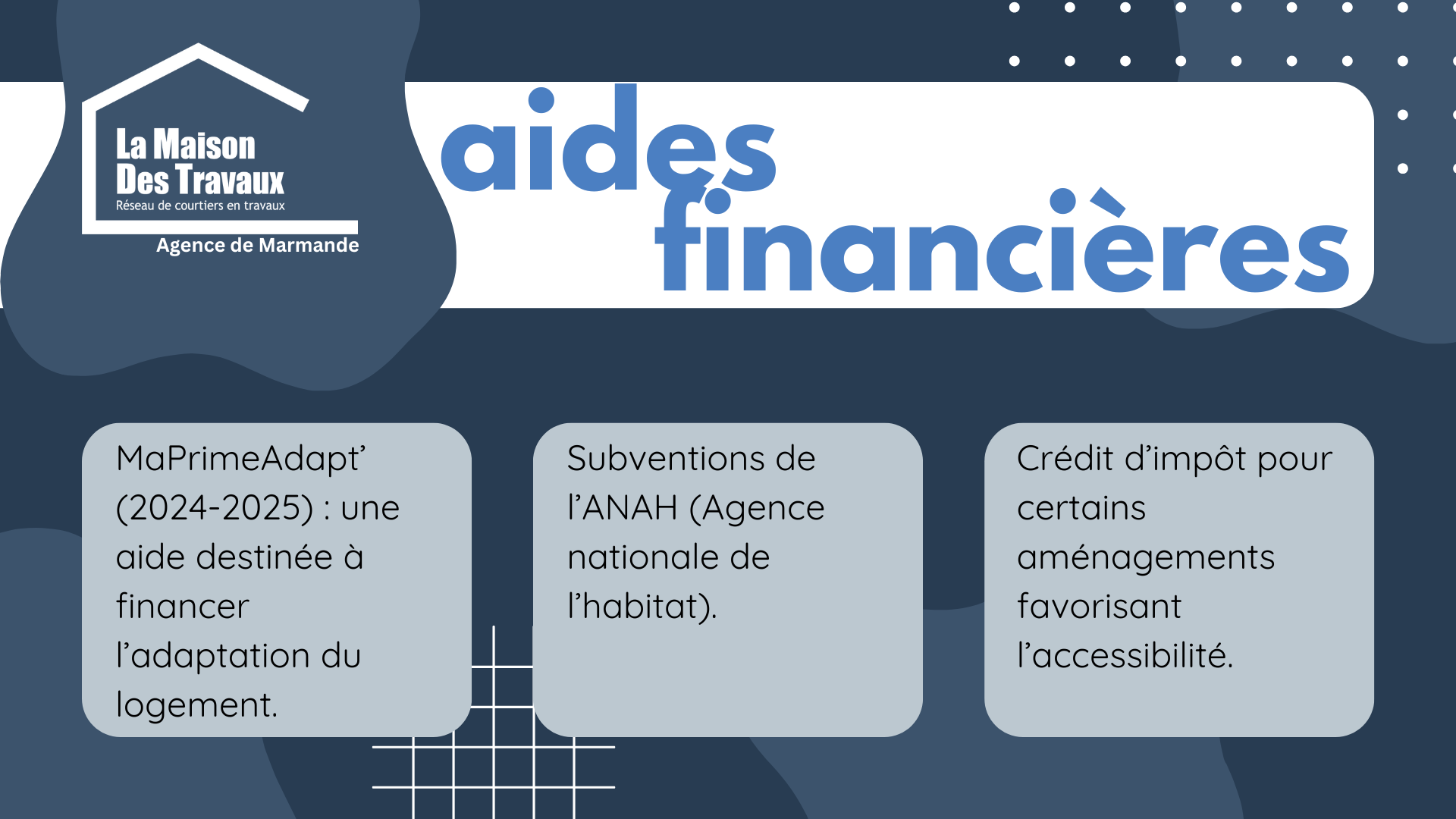 Informez-vous sur les aides financières disponibles pour adapter ou rénover votre logement à Marmande.