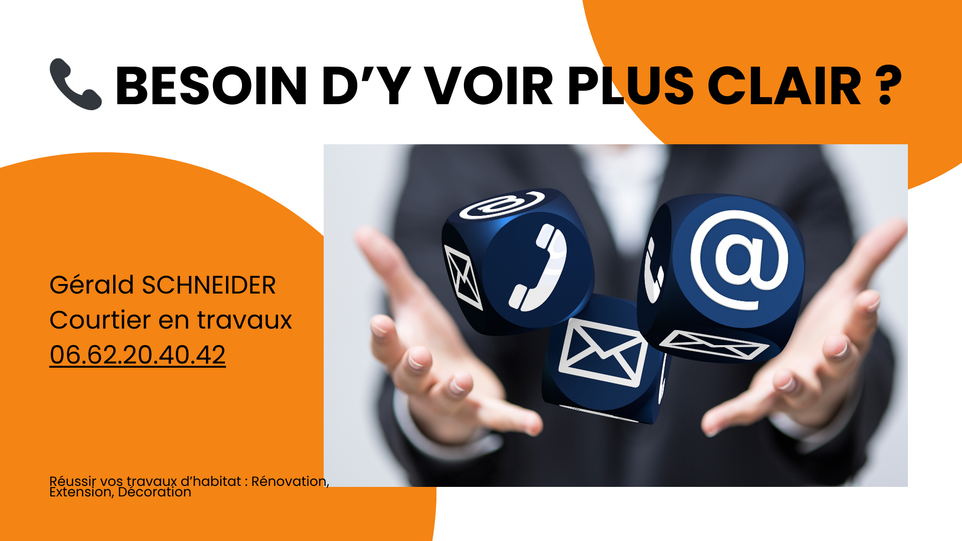 Besoin d’y voir plus clair ? 👉 Faites appel à Gérald Schneider, courtier en travaux à Vesoul, pour des conseils clairs et personnalisés sur vos projets de rénovation.