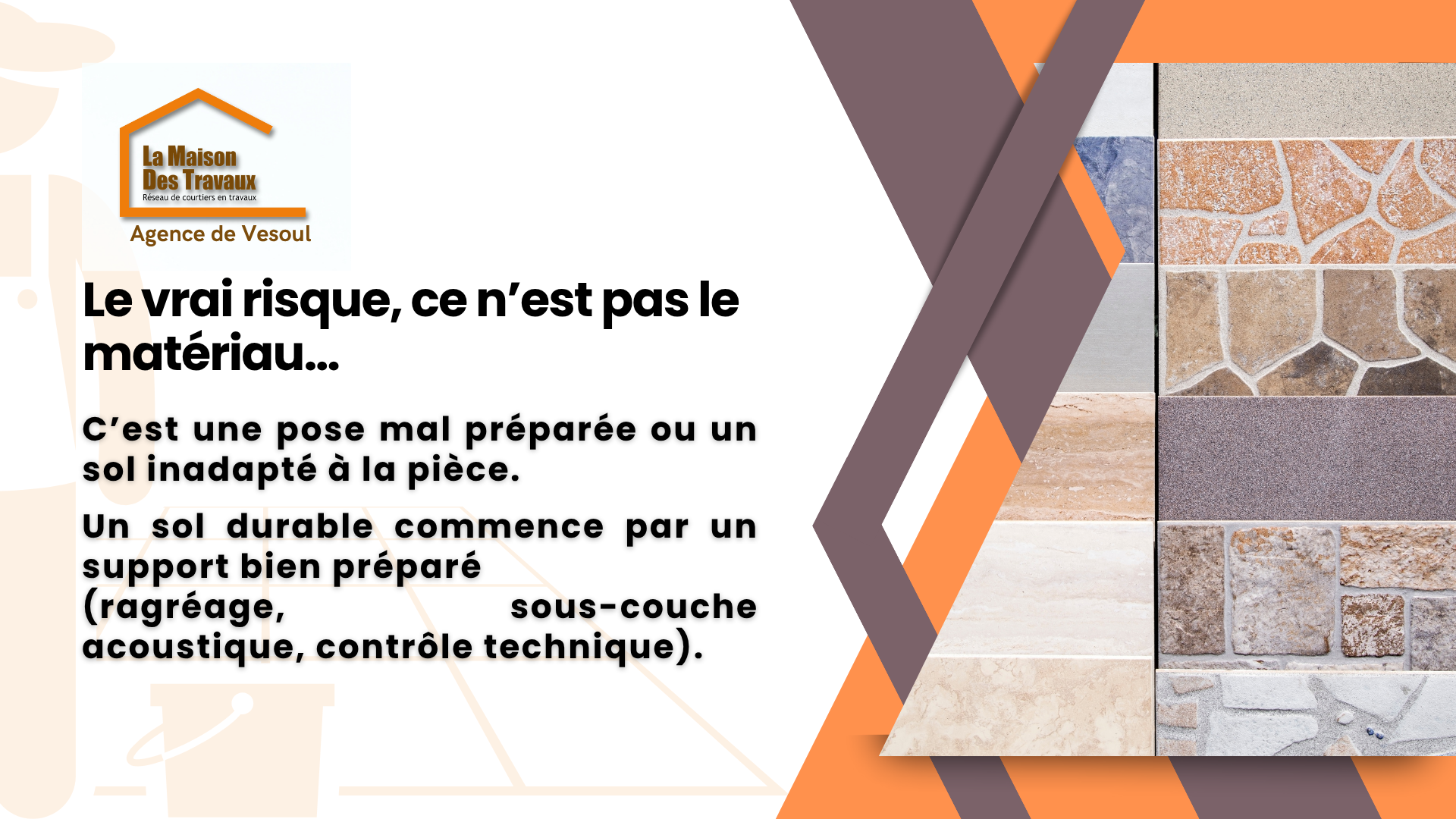 Le vrai risque, ce n’est pas le matériau… C’est une pose mal préparée ou un sol inadapté à la pièce. 