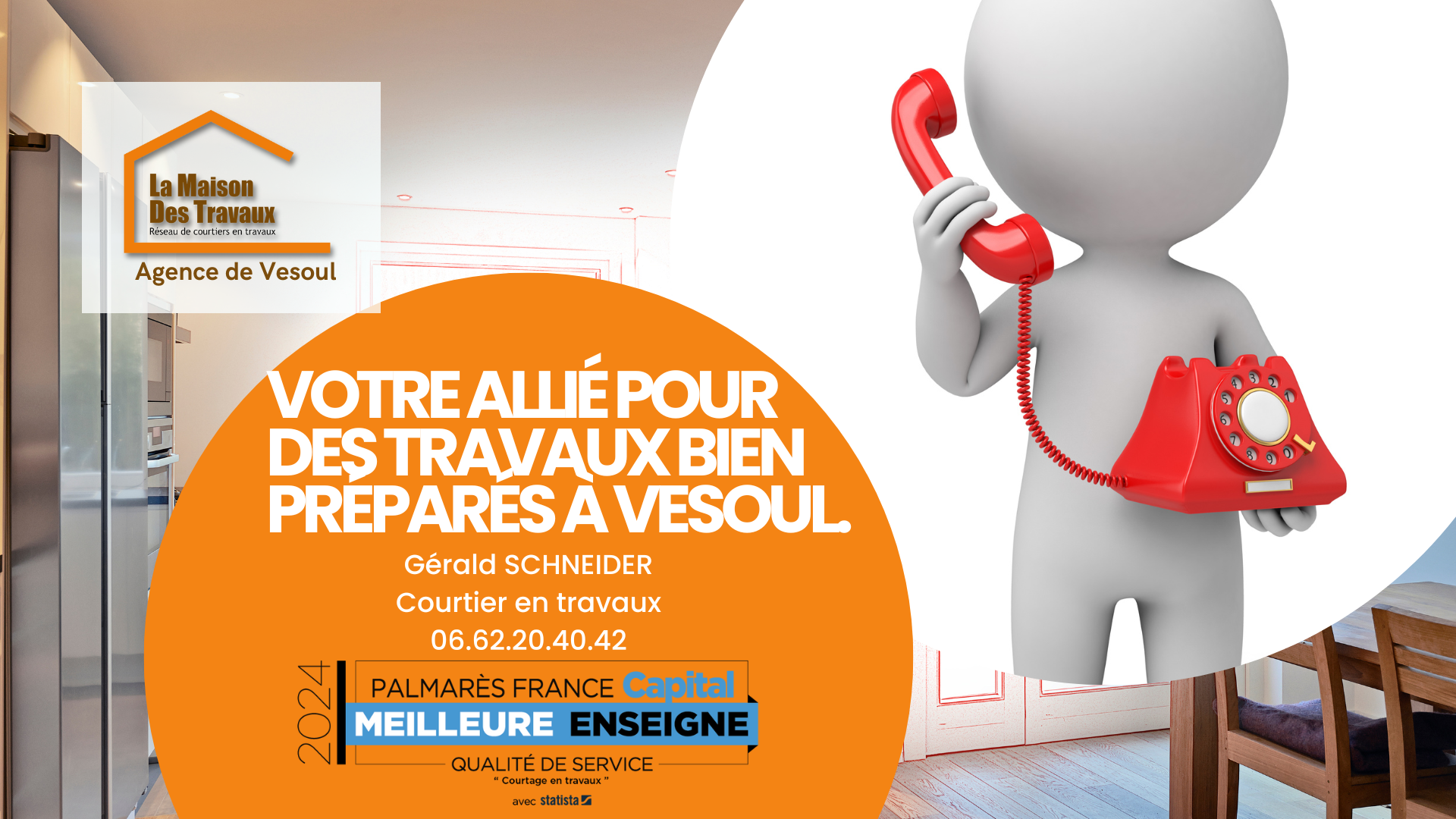Gérald Schneider, courtier en travaux à Vesoul, vous aide à préparer vos rénovations en choisissant des artisans fiables et des solutions adaptées à votre projet.