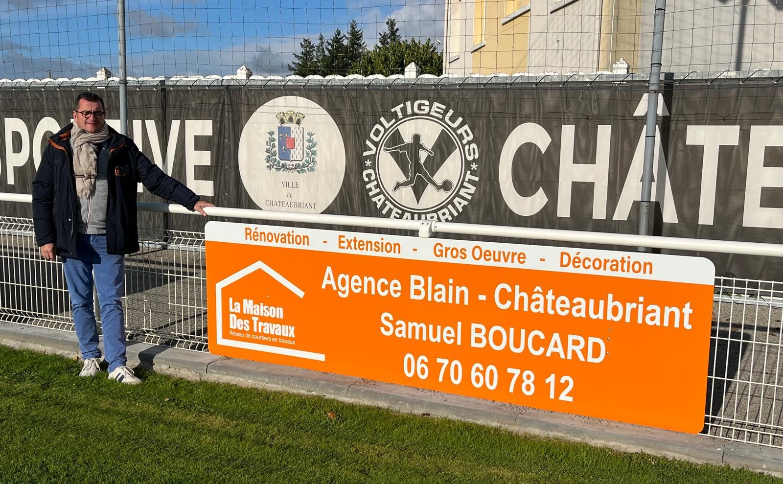 Sponsoring Les Voltigeurs de Châteaubriant x La Maison des Travaux