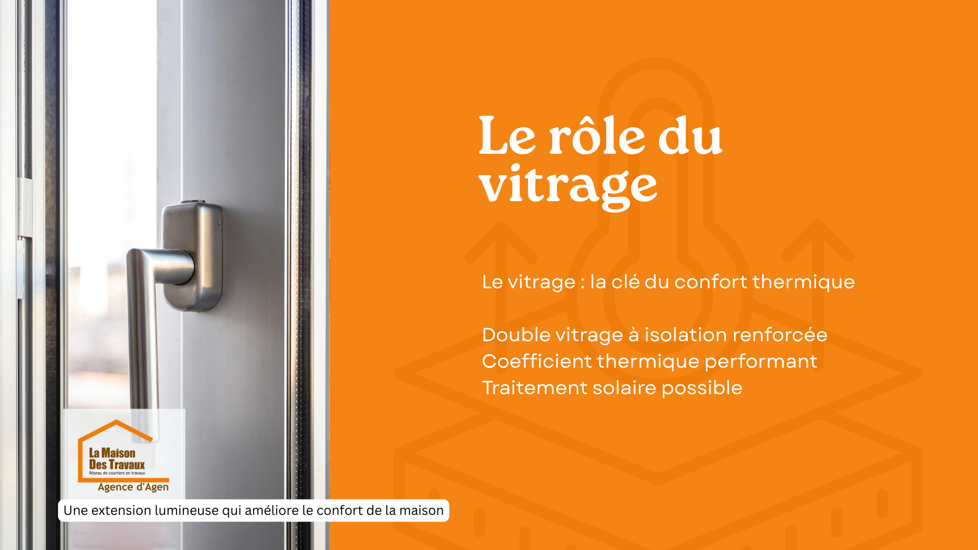 Le vitrage joue un rôle clé dans une véranda bioclimatique : isolation thermique renforcée, coefficient Ug performant et contrôle de l’ensoleillement.