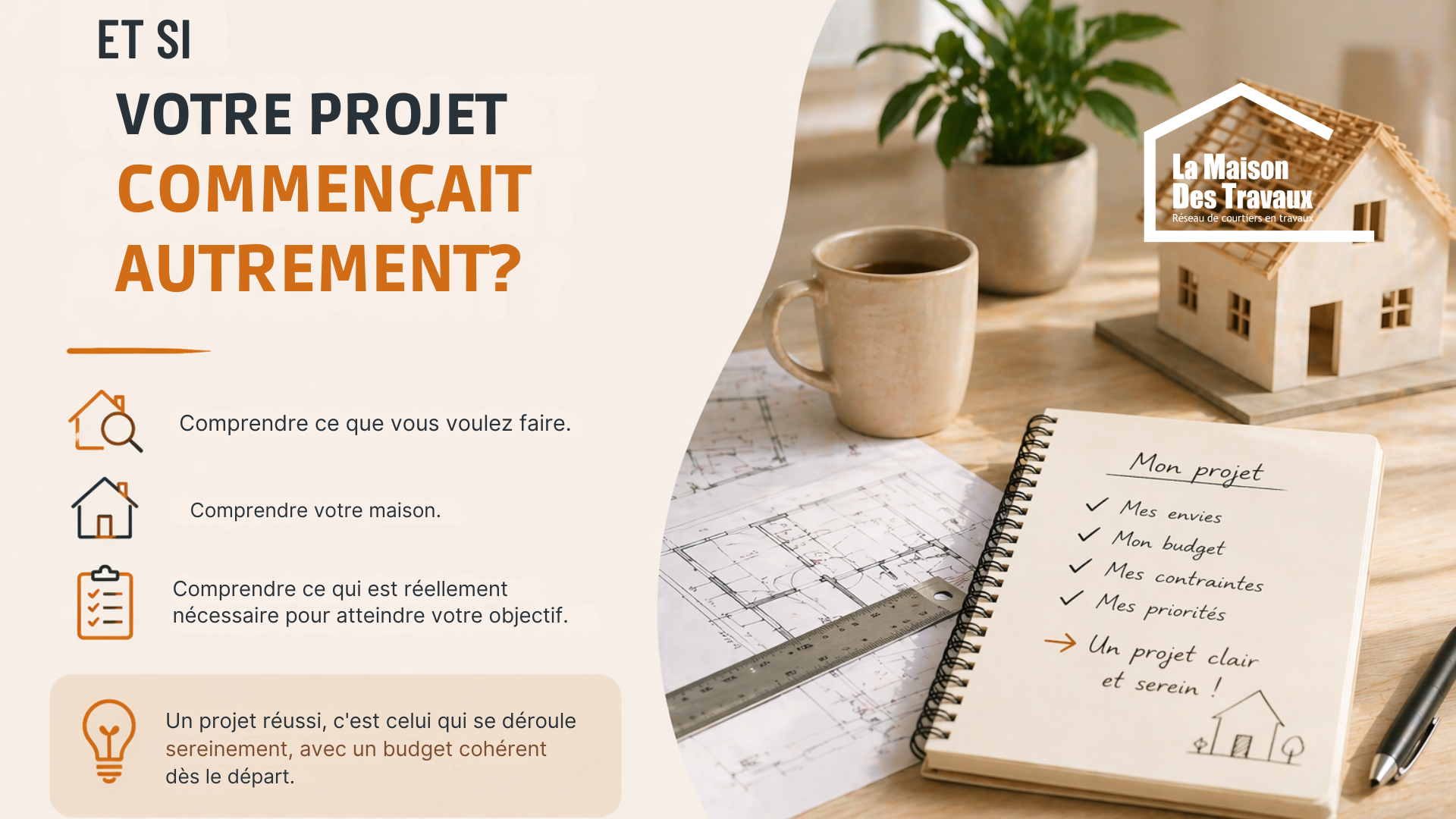 Rénovation à Agen et en Lot-et-Garonne : pourquoi votre projet doit commencer par une vraie réflexion et non par un devis pour un budget maîtrisé.
