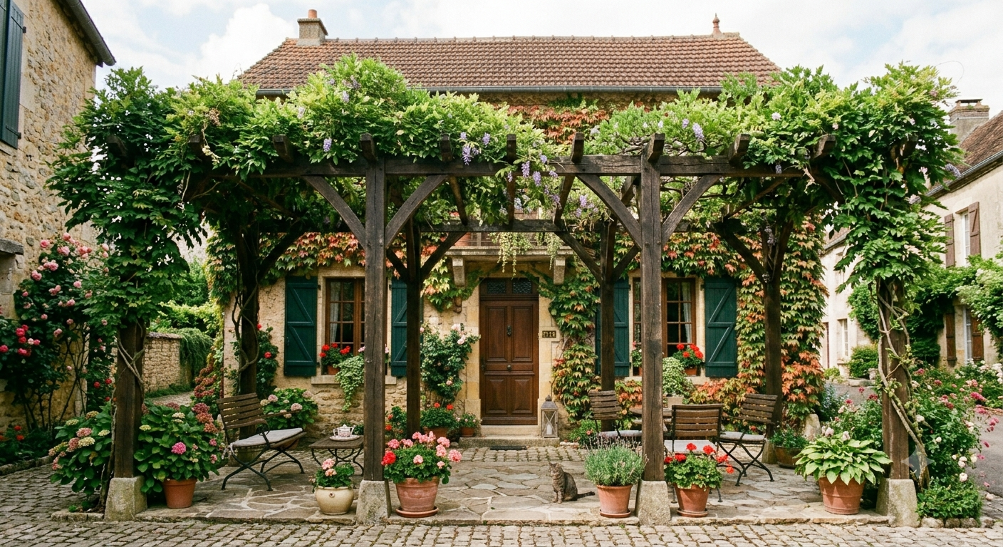 Pergola végétalisée